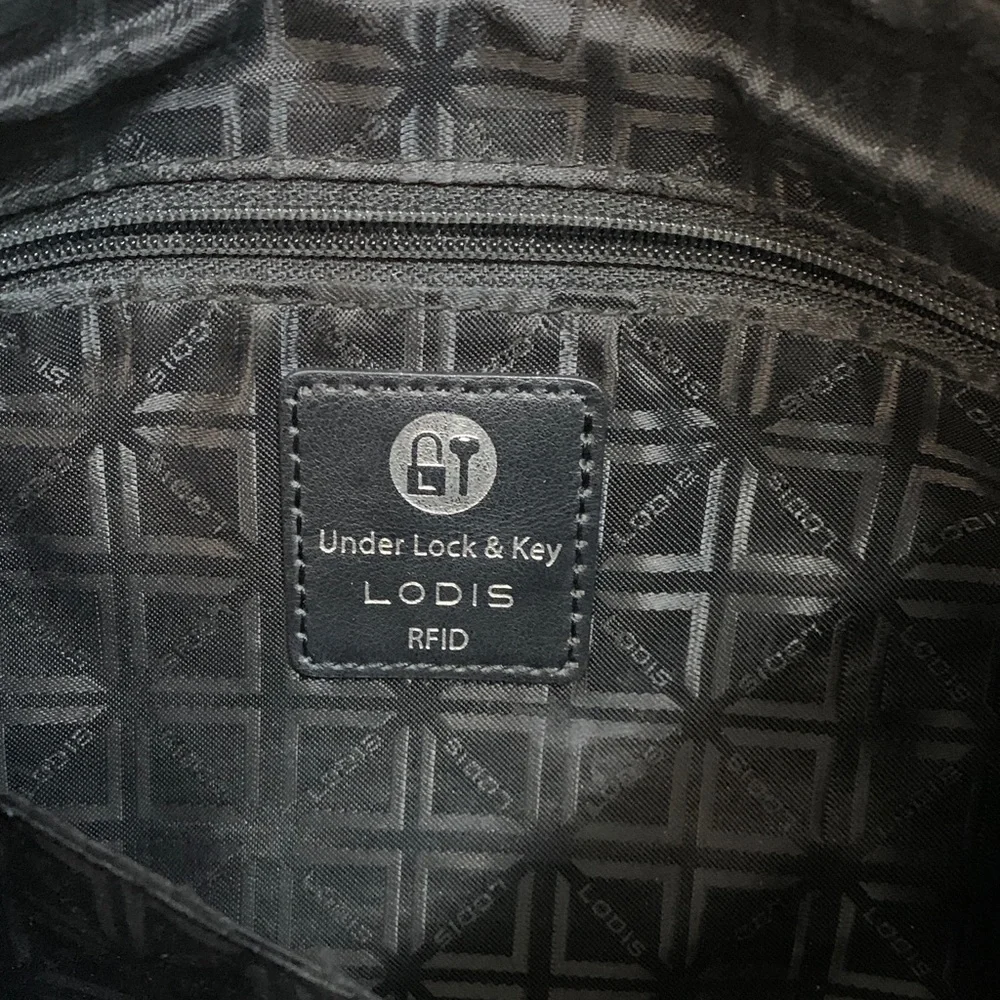 Lodis‎ Gray and Black Crossbody Bag